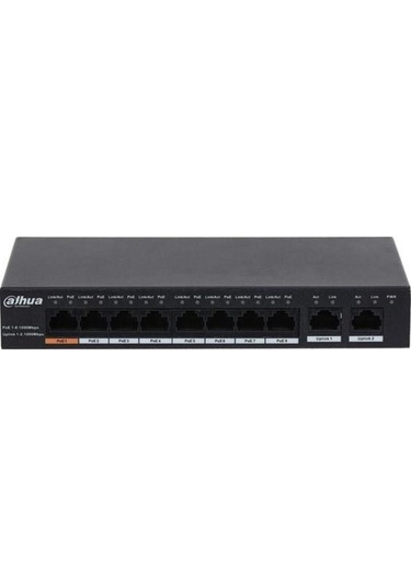 8port Pfs3010-8gt-96 Gigabit 2-uplink 90w Full Poe Yönetilemez Switch-120524