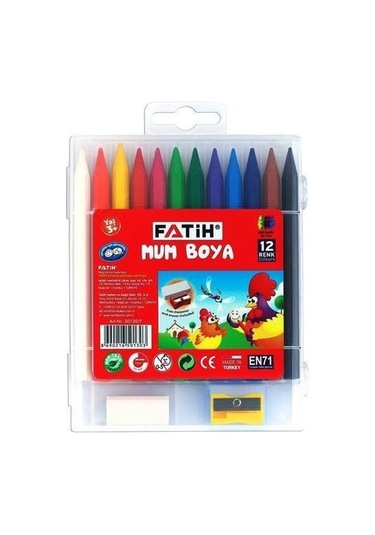 Fatih Mum Pastel Boya Polymer Crayons 12 Renk  50130-F