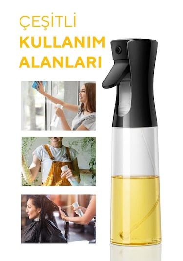 Mis Kitchen Sprey Yağdanlık Püskürtmeli Yağlık - Siyah Renk