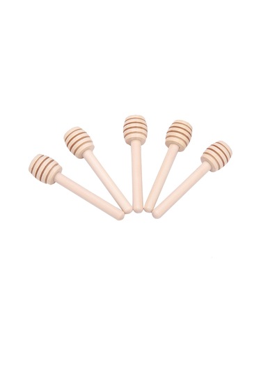 Yaozixa 24 Adet 8cm Ahşap Bal Kaşığası - Doğal Malzeme, Gıda Grubu, Bal/siro/sikma Kolay Dağıtım, Mutfak Gereci