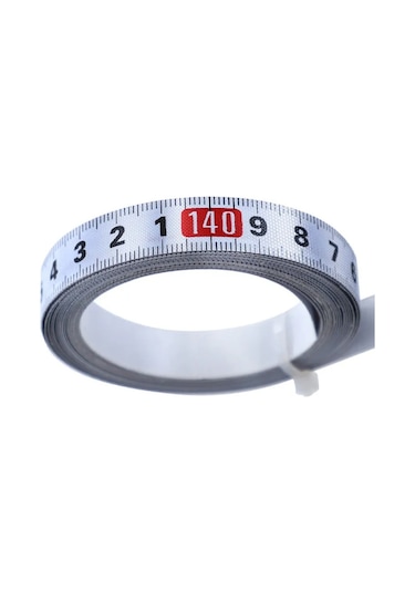 5 M Orta-1 5 M Paslanmaz Çelik Gönye Parça Mezura Kendinden Yapışkanlı Metrik Ölçeği Cetvel Paslanmaz Dayanıklı Ve Aşınmaya Dayanıklı Cetvel