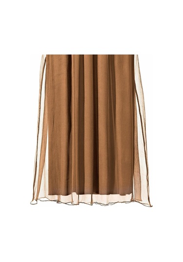 Bulalgiy Kadın Kahverengi İpek Etek - Bga33117944 Kahverengi