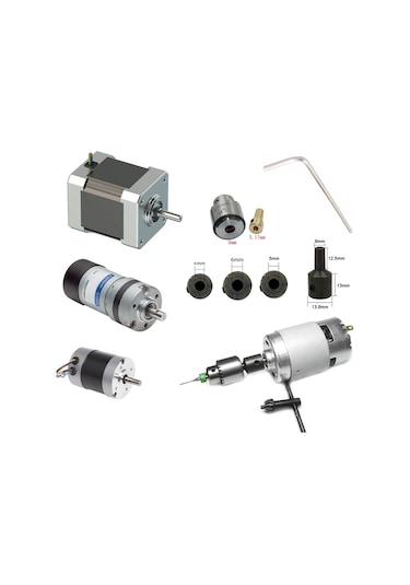 Motor için Anahtar Sıkmalı Mini Mandrel 4 MM Mandren Proje Okul