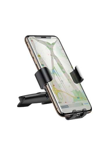 Geeksen Baseus Siyah Araç Klima Venti Telefon Tutucu - Araç İçin Kolay Kullanıma Uygun