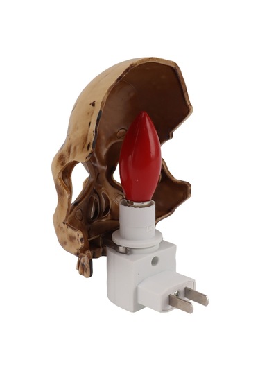 Mufunye Kostüm Parti Dekoratif Kafa Figürü, Parlaklık Ayarlanabilir Reçine Işık, 110v Amerikan Standardı, Spooky Ambiyans Işık Kaynağı Diğer