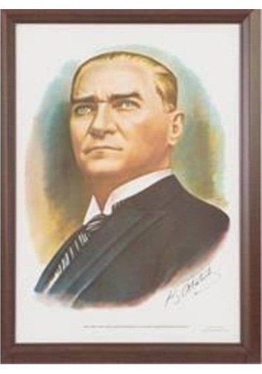İnterpano Atatürk Portresi 35x50 INT-824-4L Lamine Çerçeve Duvara