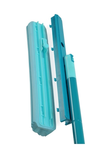 Motek Mt-23 Mikrofiber Soft Mop Cam Parke Islak Zemin Temizlik Seti Mavi