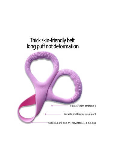 Geeroyoo 3 Adet Pilates Grup 8 Şekilli Germe Kayışları - Yoga Ve Fitness İçin Esneklastik, Pembe-mavi-mor, 47 Cm Çok Renkli