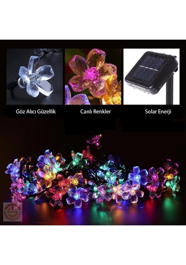 Technosmart 30 Ledli Solar Çiçekli Rgb Bayçe Aydınlatma Dekorasyo Çok Renkli
