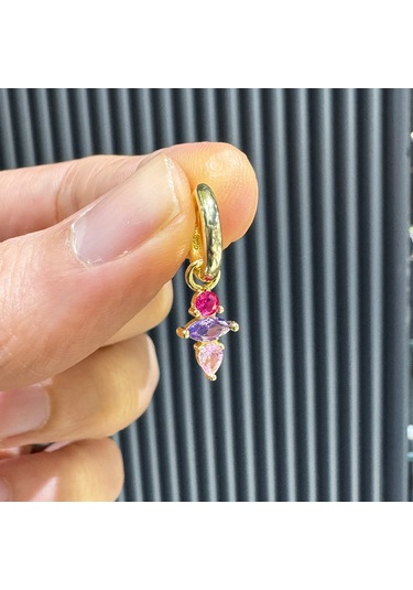 Masaliko Cio Gümüş Küpe Ms3193, 925 Ayar Gümüş Altın