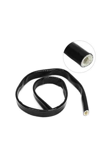 Reedark Siyah Cam Elmaslı Isıya Dayanıklı Koruyucu Kılıf - 19mm Çap X 1m Uzunluk, 1650 C Isı Dayanımı, Hidrolik Hortum Ve Kabloları Korur