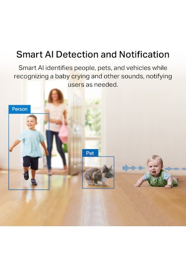 TP-Link Tapo C225 2K QHD Yapay Zeka Ev Güvenliği Wi-Fi Kamerası