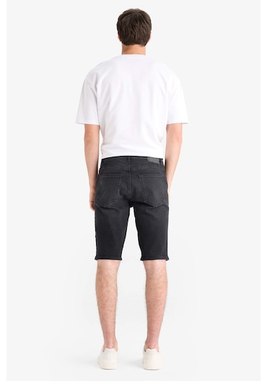 DeFacto Regular Fit Jean Bermuda Şort E5979AX25SMNM40