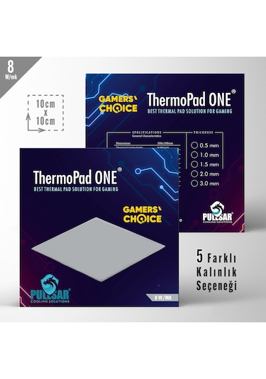 Pullsar Thermopad One 100 x 50 x 1.5 Mm 8.0 W/M x K