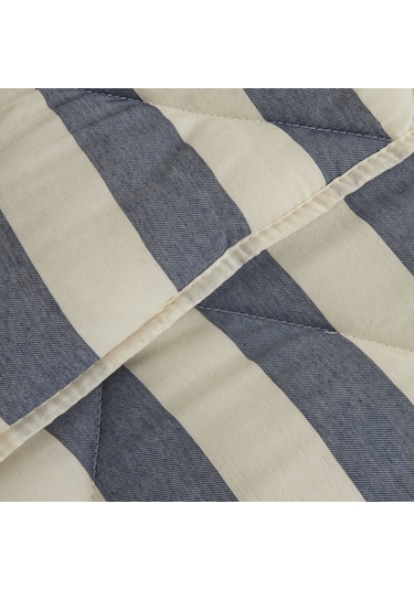 Karacahome Sarah Anderson Barlet Tek Kişilik Comfort Set Çizgili Mavi
