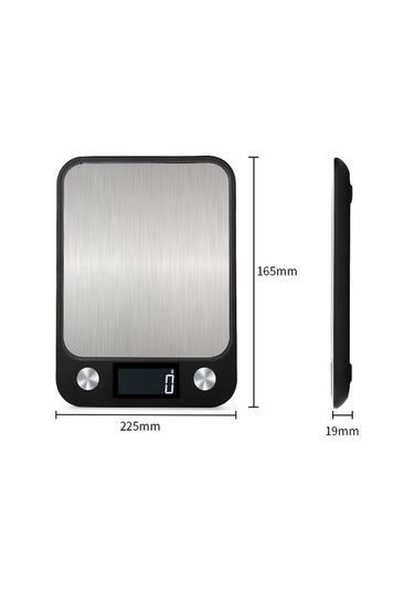 Sones Küçük Mutfak Gıda Ölçeği Paslanmaz Çelik Elektronik Mutfak Ölçeği 10kg/1g