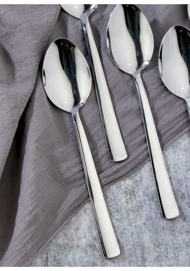 Cooker 6'lı Milas Paslanmaz Çelik Yemek Kaşığı Ckr2178 Çelik