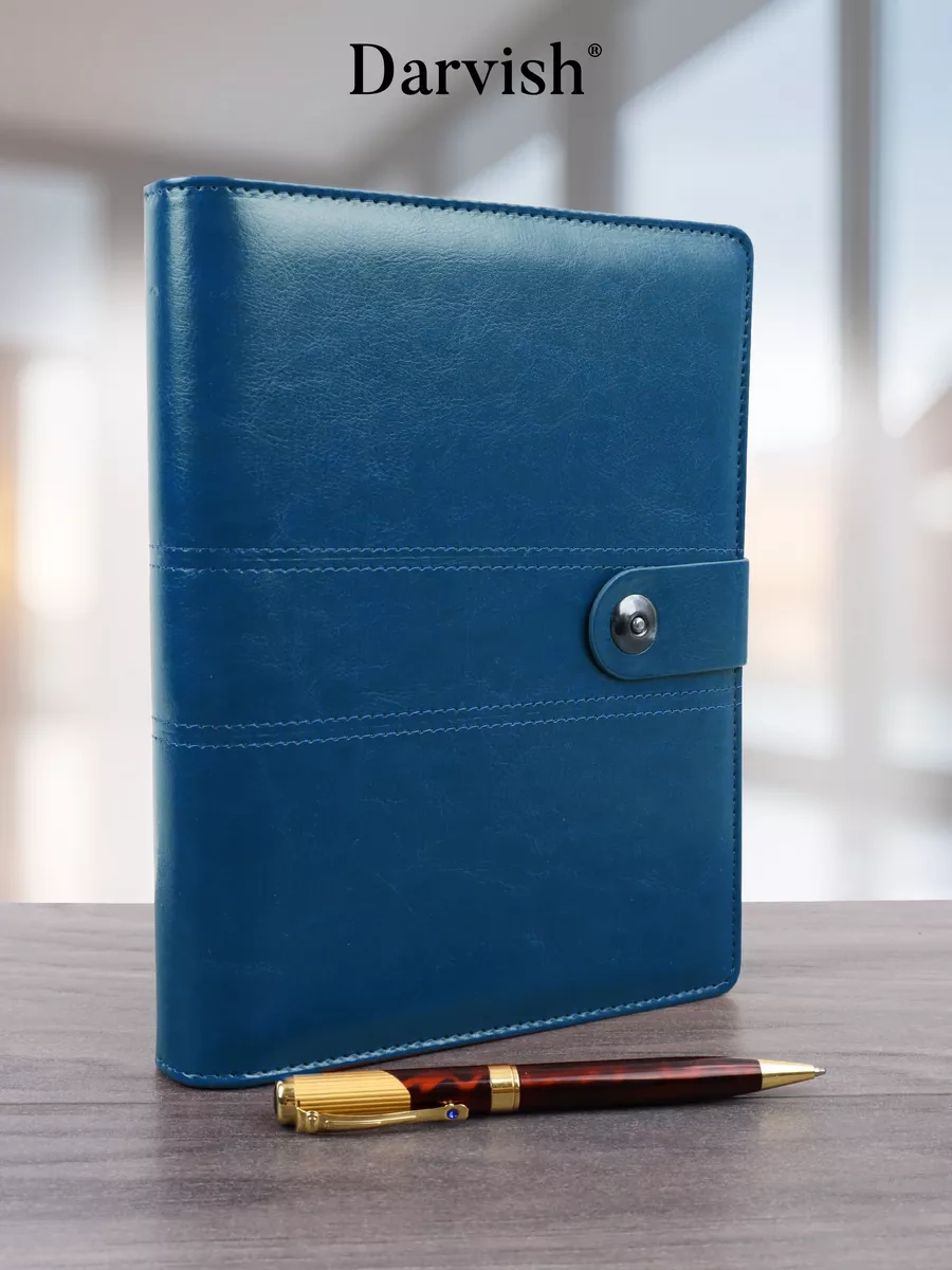Darvish Tm A5 Halkaları Ve Kalemli Ajanda Premium Hediye Seti 257046971 Mavi