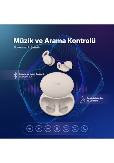 Ttec AirBeat 2KM173  Dream Gerçek Kablosuz TWS Bluetooth Kulakiçi Kulaklık