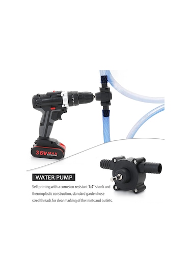 Youmex Taşınabilir Elektrikli Matkap Pompası - Sıvı Transferi İçin Pratik Çözüm