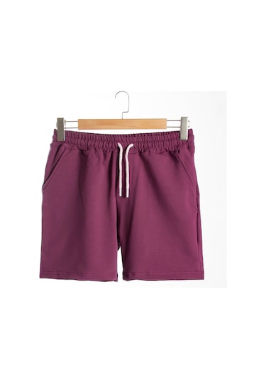 Terapi Men Erkek Mürdüm Basic Regular Fit Şort & Bermuda Mürdüm