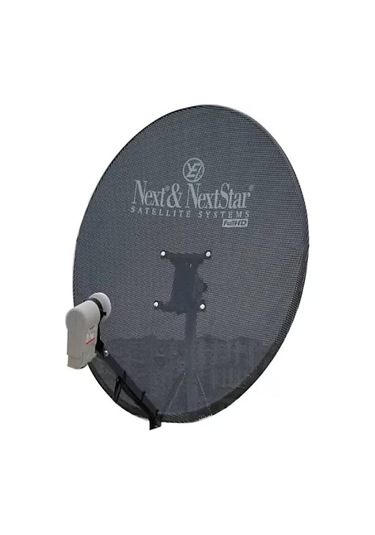 80 Cm Delikli Çanak Anten Rose Dörtlü Lnb 25 Metre Kablo 2 F Connektör,