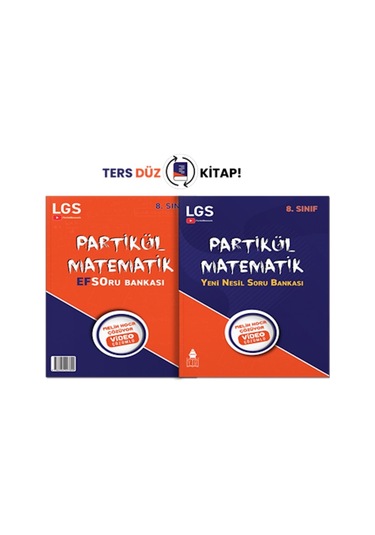 8. Sınıf Yeni Nesil Efso Matematik Soru Bankası 2 Kitap Bir Arada - Partikül Matematik