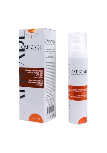 Capicade Kızarık ve Hassas Cilt Güneş Kremi SPF50+ 100 ML