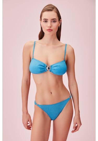 Suwen Yanı Detaylı Dokulu Bikini Alt Sb24475t1321