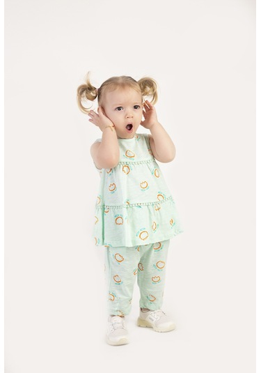 Harika Kids Kız Bebek Tunik Model Alt-üst Takım 001