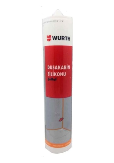 Würth Duşakabin Silikonu Şeffaf 310ml.