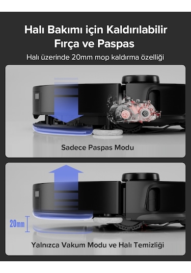 Roborock S8 MaxV Ultra Akıllı Robot Süpürge Siyah