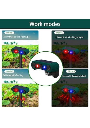 Xindoker Güneş Enerjili Kablosuz Dış Mekan Alarm Sistemi - Su Geçirmez Ve Hayvan Kovucu