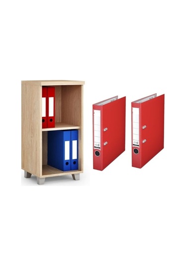 Eco Dar Klasör Seti 2 Adet,kırmızı 32x28x5cm Kırmızı