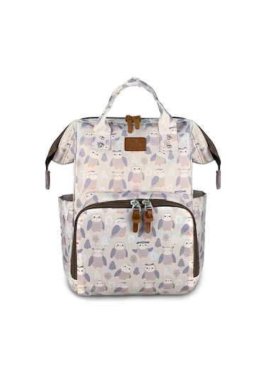 Paris Anne Bebek Çantası Baykuş Gri