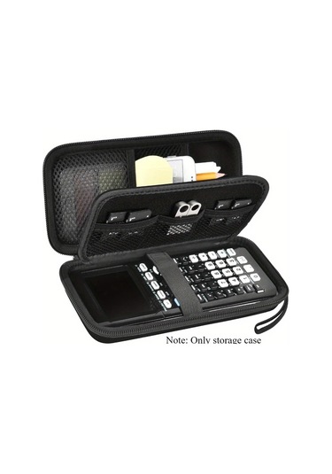 Honeybeeshop Texas Instruments Tı 84 Plus Ce Tı 83 Plus Ve Casio Fx 9750gıı İcin Siyah Eva Grafik Hesap Makinesi Kilifi Kalem Kablolar Depolama