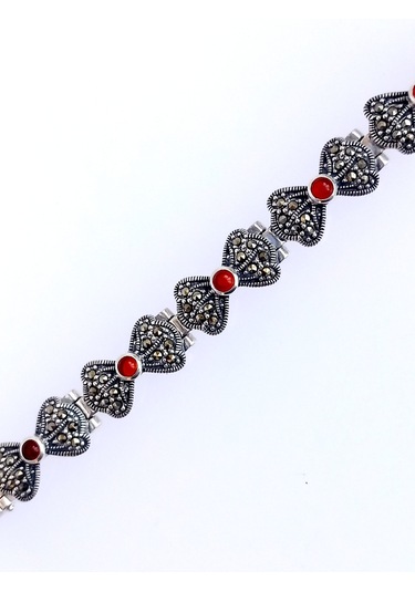 925 Ayar Gümüş Işıltılı Kelebek Tasarım Kadın Markazit Bileklik Doğum Günü Hediye Gümüş