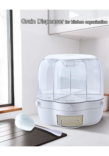 Yaozixa 360 Dönebilen Tahıl Tankı + Temizleme Fırçası