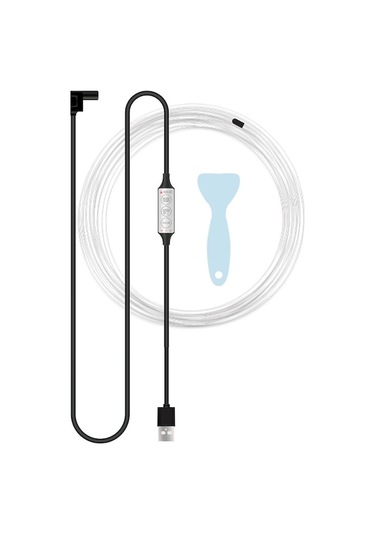 H1u 1 M Araç İç Dekoratif Rgb Led Esnek Işık Şeridi Usb Kablosu Kontrol Soğuk Işık Şeridi