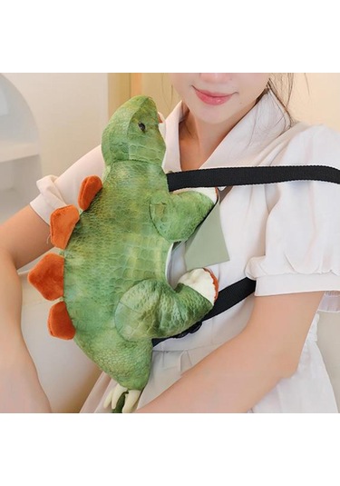 Suntek Dinozor Sırt Çantası Hediye Peluş Oyuncak Parti Açık Yeşil