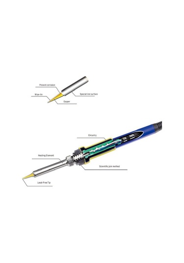 Sones Baku Bk-452 Elektrikli Lehimleme Demiri Baş Lehimleme Tabancası Ev Cep Telefonu Tamir Aracı