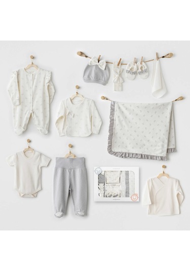 Andywawa Ac26251 Baby Bow Bliss 10'lu Hastane Çıkışı Ekru Ekru