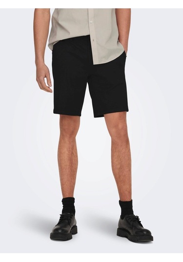 Only & Sons Onsmark Shorts 0209 Noos Erkek Şort-26606 Siyah