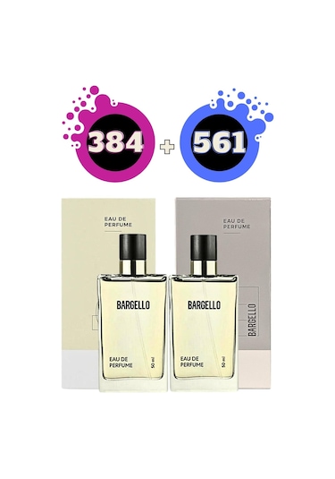 Bargello 384 Floral Kadın Parfüm EDP 50 ML + Bargello 561 Fresh Erkek Parfüm EDP 50 ML