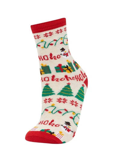 DeFacto Erkek Çocuk Yılbaşı Temalı 2'li Pamuklu Uzun Çorap E2769A8NSKR1 DeFacto Erkek Çocuk Yılbaşı Temalı 2'li Pamuklu Uzun Çorap E2769A8NSKR1