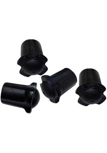 Homyl 4 Adet Sandalye Bacak Ucu Kapakları Kauçuk İç-çap-13mm Siyah