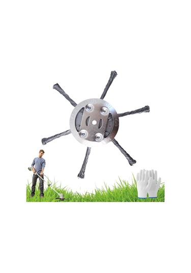 Monyee 6 İnç Çelik Tel Çim Kesme Başlığı, 5mm Açılıklı, Hafif Ve Dayanıklı, Li-pilli Makinalar İçin Orman, Bahçe Bakımı Aksesuarı