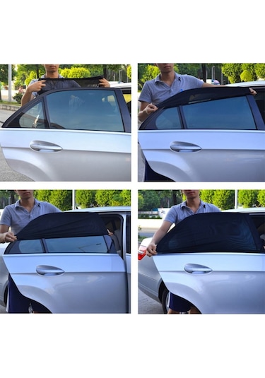 Oto Yan Cam Güneşlik Perdesi Araç Anne Bebek Çocuk Perde Arka Koltuk Emzirme Örtüsü 1 Adet