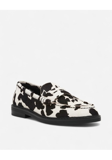 Steve Madden Adıson-c Blk/whte Kadın Siyah Loafer Adıson-c