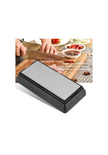 Wezone 400+1000 Tane Zımpara Taşı, Silika Jel Tabanlı, Kaynar Metal Toplayıcı Oval Delikli, Bıçakları Keskinleştirir Ve Parlatır